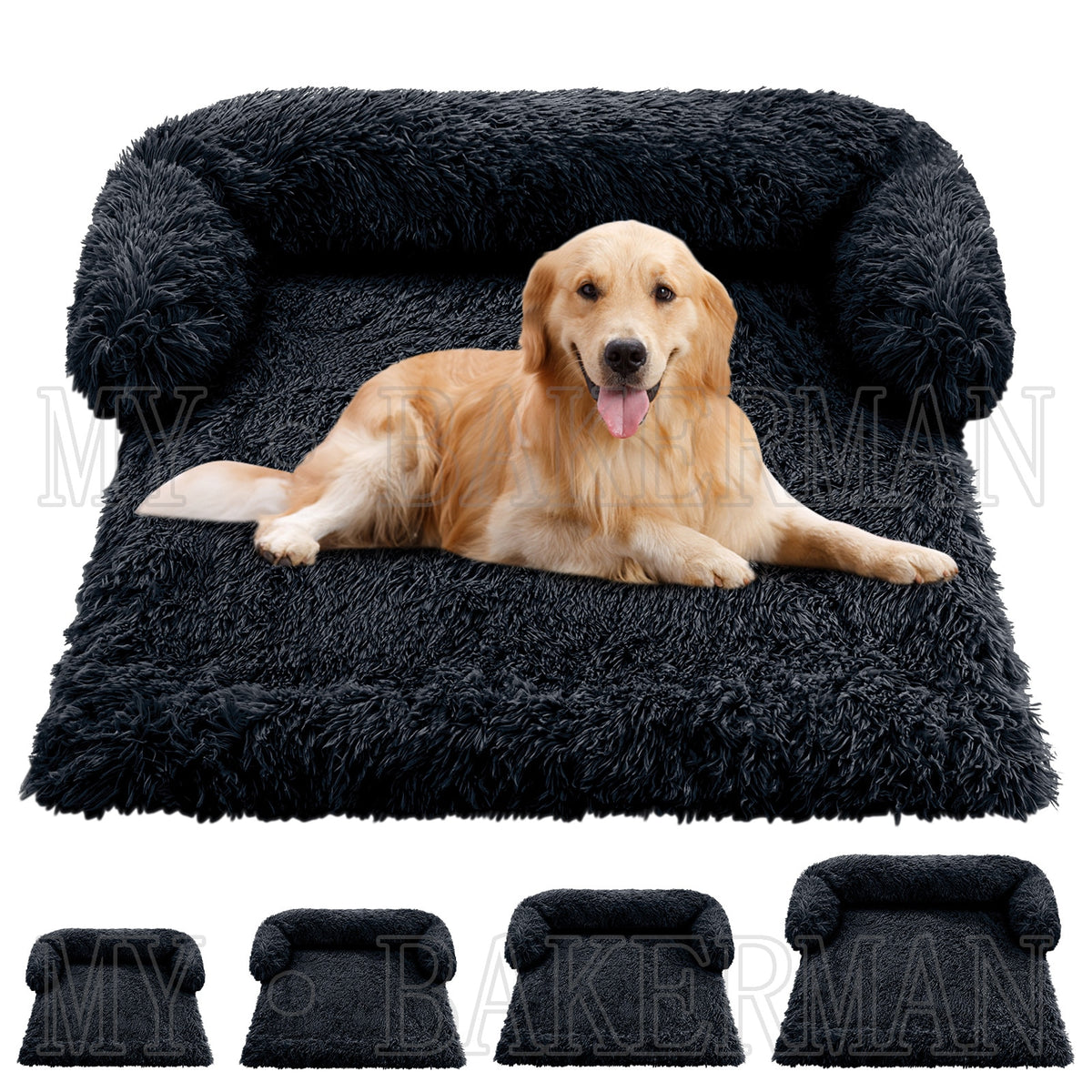 Pet Bed and Couch Protector with Removable, Waterproof and Washable Cover